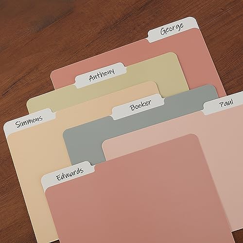 Mr. Pen- File Folders, 6 Pack, Vintage Colors, 1/3-Cut Tab - Image 6