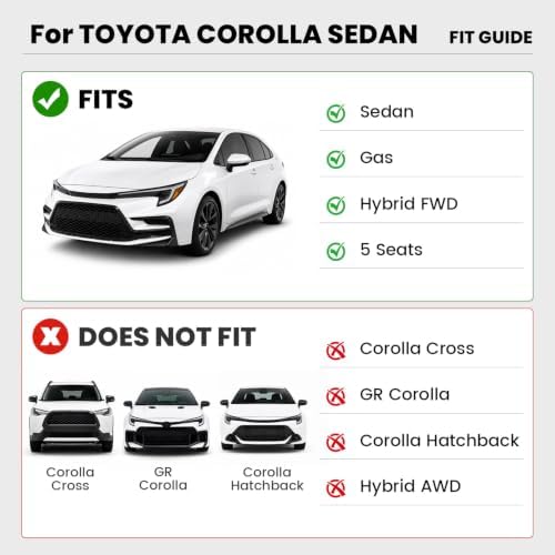 LASFIT Floor Mats & Cargo Mat for 2020-2026 Toyota Corolla Sedan & Hybrid - Image 2