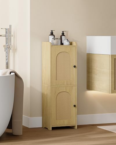 Hzuaneri Bathroom Storage Cabinet, Small Corner Floor Cabinet with 2 Doors - Image 5