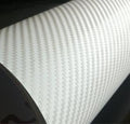 F & B LED LIGHTS White 3D Carbon Fiber Film Twill Weave Vinyl Sheet Roll Wrap by F+%26+B+LED+LIGHTS