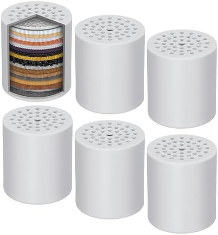 6 Pack Shower Filter Replacement Cartridge, 20 Stage for Hard Water by JIEYUMJ