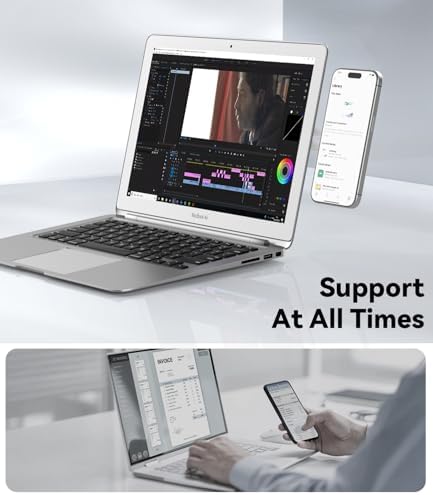 CloudValley Magnetic Laptop Phone Holder for iPhone 18/17/16/15/14 MagSafe - Image 2