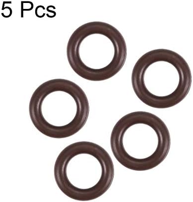 uxcell 5pcs 15x9x3mm Fluorine Rubber O-Rings FKM Sealing Gasket - Image 2