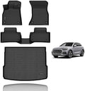 KELCSEECS Floor Mats & Cargo Liner Custom for Audi Q5 (Not for Q5 PHEV Models) 2024 2023 2022 2021 2020 2019 2018 Car Mats Automotive Cargo Mat Floor Liners Trunk Mat Q5 All Weather Trunk Liner by KELCSEECS