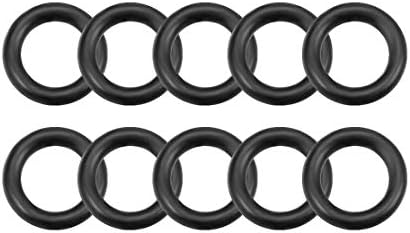 uxcell Nitrile Rubber O-Rings 5.5mm OD 3.5mm ID 1mm Width, Metric Nitrile Rubber Sealing Gasket, Pack of 10 by uxcell