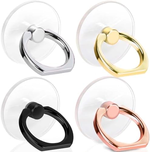 4 Pack Jsoerpay Cell Phone Ring Holder, Silver+Black+Rose Gold+Gold by Jsoerpay