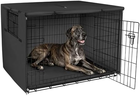 Explore Land Dog Crate Cover, 54 inches, Black by ExploreLand
