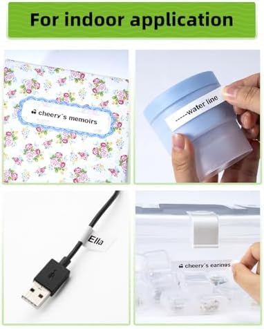 7 Pack Compatible with Dymo Letratag Plastic Label Maker Refill 91331 - Image 6