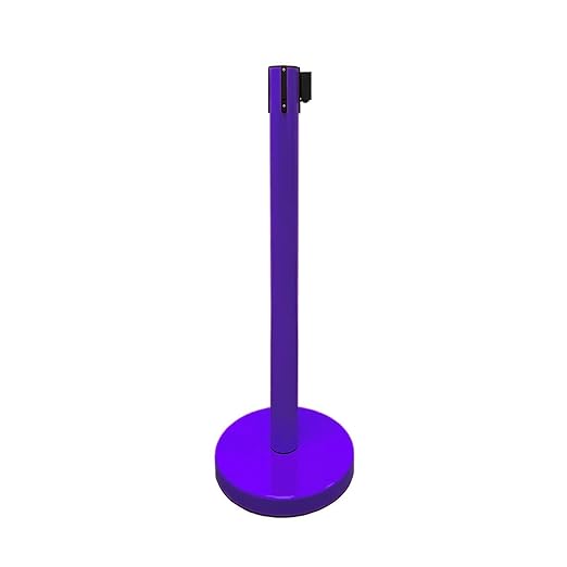 VIP Crowd Control Retractable Belt Queue Safety Stanchion Barrier Set - Image 6