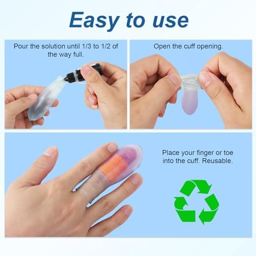 4pcs Waterproof Finger Protectors, Reusable Silicone Finger Cover Sleeve - Image 5