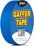 Gaffers Tape (1" x30 Yards) Heavy Duty, Easy Rip, No Residue | Blue by Unknown