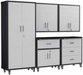 5-Piece Garage Storage Cabinets System Heavy Duty Workshop Set by FLIXELIO