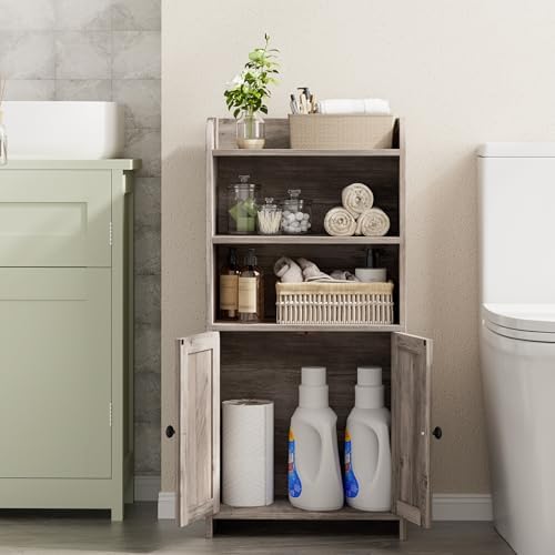 Homhedy Small Bathroom Storage Cabinet, Toilet Paper Storage Cabinet - Image 6