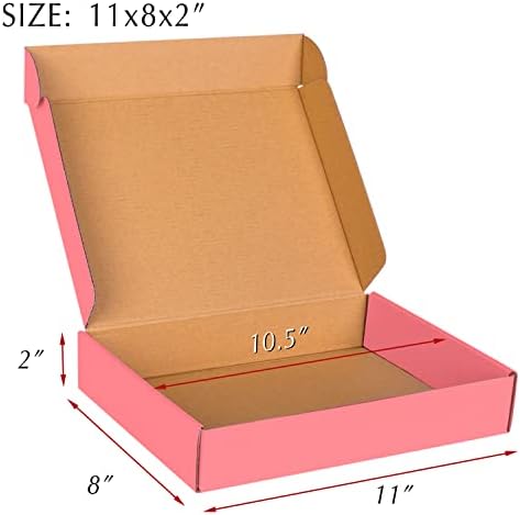 11x8x2 Pink Cardboard Corrugated Boxes 30 Pack, Shipping Boxes for Small Business Mailing Boxes, Mailer Packaging Boxes - Image 2
