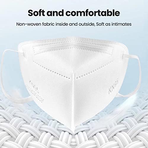 SAROULU 5-Layer Breathable Disposable KN95 Face Masks Respirator Cup Dust Safety Protection Mask - Image 5