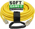 POWGRN 50 Ft 10AWG Outdoor Extension Cord, Yellow by POWGRN