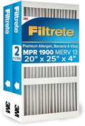Filtrete 20x25x4 Air Filter, MERV 13, MPR 1900, 2 HVAC Filters by Filtrete