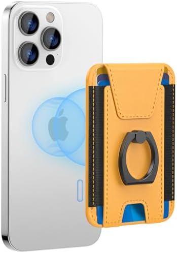for Magsafe Wallet with Grip, 6-Card Holder; Stronger Magnetic Phone Wallet by ExtreLife