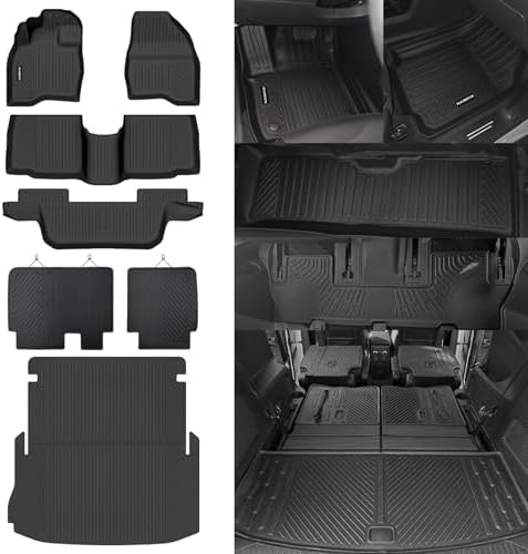 Naibeve Floor Mats for 2015-2019 Ford Explorer 7 Seats 2nd Row Bench Seat by NAIBEVE-USA
