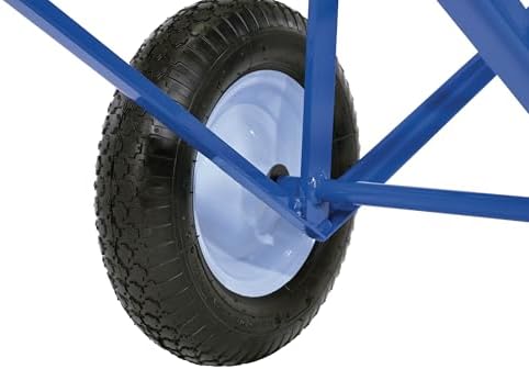 Vestil CARPET-45 Portable Carpet Dolly with Pneumatic Wheels 61 In. x 26 In. x 20 In. 500 Lb. Capacity Blue - Image 2