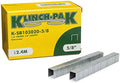 K-SB103020-5/8 1/2 Inch Wide Crown and 5/8 Inch Leg Length Heavy-Duty Plier Staple, 2,400 Count, for stapling Trays, Lids, Bags, Header Cards, Fastening End Caps, Container Inserts by Klinch-Pak