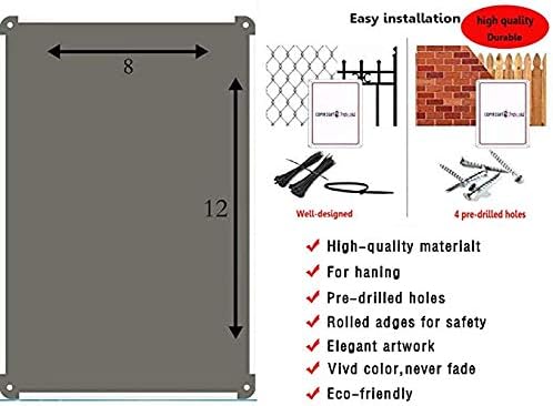 Indication warning sign No Truck Turn Around Advertisement Display Board Business Board Wall Art Outdoor Indoor 12x8 Inches New Aluminum Metal tin sign - Image 4
