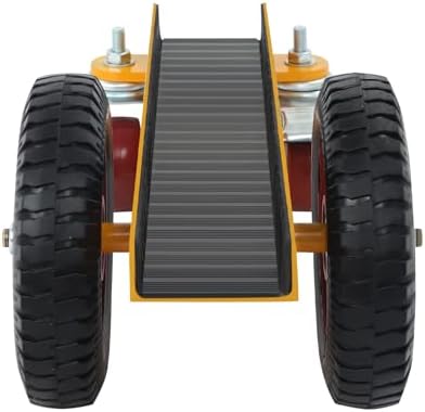 Four-Wheel Panel Handling Trolley, Panel Dolly Heavy Duty Door Cart with Anti-Fall and Anti-Tilt for Plasterboard, Wheels Panel Cart for Homes Warehouses Renovations Construction Sites - Image 5