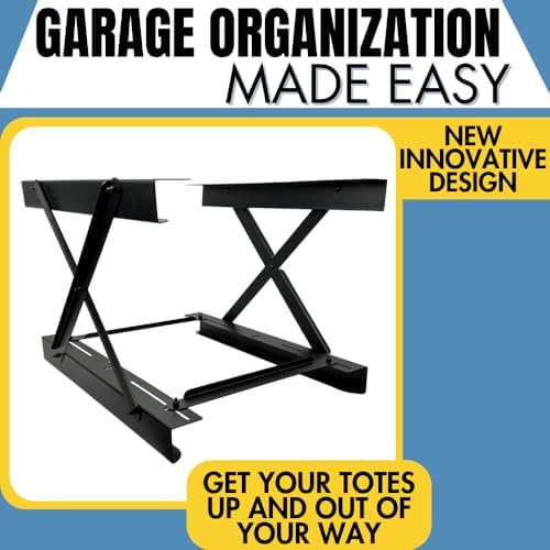 Koova Dual Rail Heavy Duty Overhead Garage Storage System - Stacking Overhead Storage Rails, Made in USA, Easy Installation, Hardware Included, Tote Bin Storage Solution - Image 5