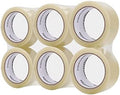 Amazon Basics Shipping Packing Tape for Moving and Sealing Boxes, Clear, 1.9 in x 60.3 yards, 1.8mil Thickness, 6 Rolls by AmazonBasics