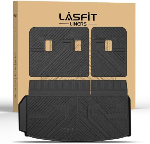 LASFIT Trunk Mat with Backrest Mat for Chevrolet Chevy Traverse 2024-2027 by LASFIT