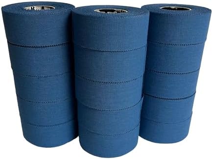 Ringside 1” Athletic Trainers Tape, 15 Rolls, Adhesive Cotton, Blue - Image 2