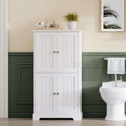 ChooChoo Bathroom Floor Cabinet with Adjustable Shelves - Image 2