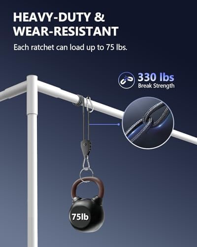 Retractable Heavy Duty Ratchet Tie Down Straps 1/8" 12 Pack, 8ft Tie-Down - Image 6