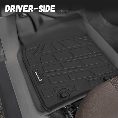 Floor Mats for Toyota Tacoma 2005-2015 Double Cab (Only Fit Automatic), Custom Fit All-Weather TPE Floor Liners, Front & 2nd Row Mat for Tacoma Car Accessories - Image 3