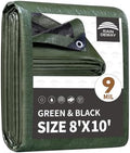 RAINDEWAY 8x10 Feet Tarp Waterproof 9Mil Multipurpose Poly Tarps Cover by RAINDEWAY