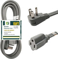 EP 15 Ft Heavy Duty Appliance Extension Cord14 AWG 3-Prong Flat Plug, Gray by ENERGYPRO