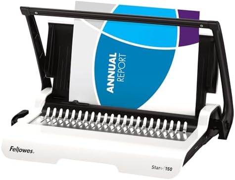Fellowes Star+ Comb Binding Machine, Classroom Must-Haves Manual Binder, 15-Sheet Punch Capacity, Perfect for School Supplies & Classrooms (5006501) - Image 4