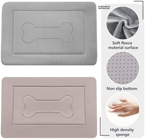 Extra Large Dog Bed Soft Dog Crate Pad Mat 48 in Non-Slip Bottom Washable Dog Sleeping Mattress Pet Beds Cat Beds Kennel Pads - Image 2