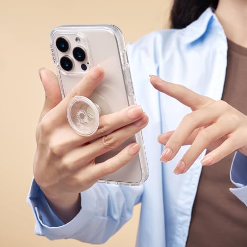 PopSockets Adhesive Phone Grip, Holder- Clear Glitter - Image 5