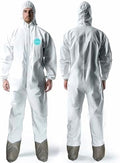 Andes Hazmat Suit with Boots, Paint Suit, Lab Coverall by AndesSafety