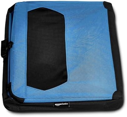 Amazon Basics Folding Portable Soft Pet Dog Crate Carrier Kennel, 36 x 24 x 24 inches, Blue - Image 4