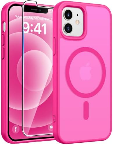 FNTCASE for iPhone 12 / 12 Pro Case, with Screen Protector, Fit for Magsafe by FNTCASE