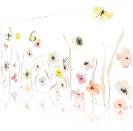 Faux Leather Large Mouse Pad, Office Desk Mat, 31.5"x15.7", Butterflies - Image 3