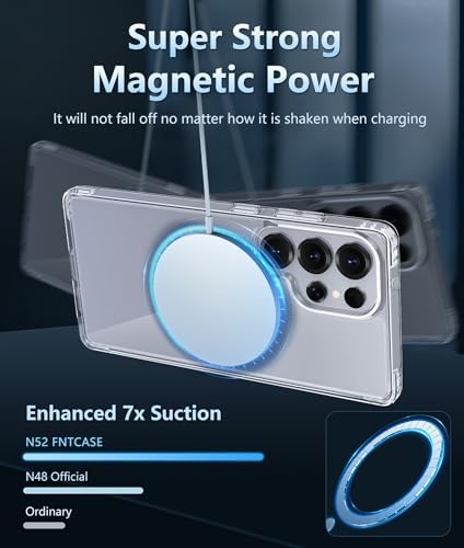 FNTCASE for Samsung Galaxy S25-Ultra Case Clear Compatible with Magsafe - Image 4