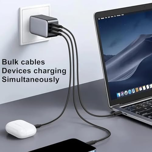 10-Pack USB C to C Charger Cable, Multipack PD 48W Charge Type C to C Black - Image 3