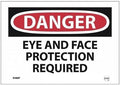 Danger Eye And Face Protection Required Sign, Mfr: D386P-A by Unknown