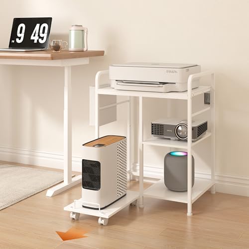 Large Printer Stand with Storage: 24x18 Inch Printer Table for Home Office - Image 6