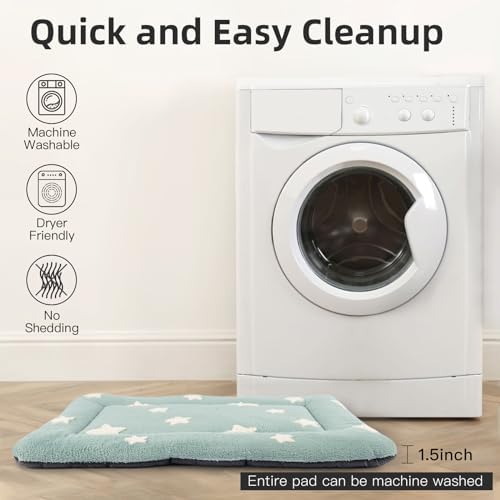 Mora Pets Dog Crate Pad Washable Cat Dog Bed for Crate Flat Pet Kennel Mat - Image 3