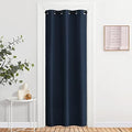 NICETOWN Doorway Curtain Privacy, Door Cover Curtain, Sound Reducing Winter Insulated Thermal Room Darkening Blackout Curtains for Bedroom, 80 inch Length (1 Panel, 2.8ft Wide by 6.7ft Long, Navy) by NICETOWN