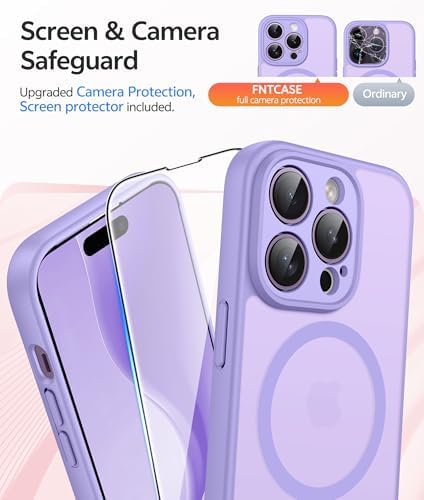 FNTCASE for iPhone 14 Pro Max Case, Fit for Magsafe, Glass Screen Protector - Image 4